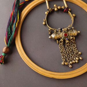 Afghani Necklace with taweez pendant & a Tribal Kada
