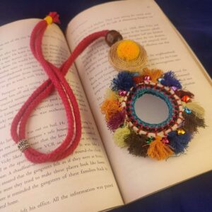 Colorful Tassle Mirror Necklace