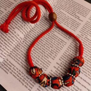 Kantha Stitched Colorful Choker Necklace