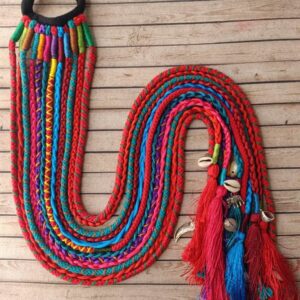 Multi Color Braided Silk Thread Boho Hair Strings