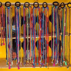 Multi Color Boho Hair Strings Set of 12 Strings