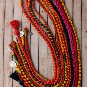 Multi Color Boho Hair Strings Set of 12 Strings