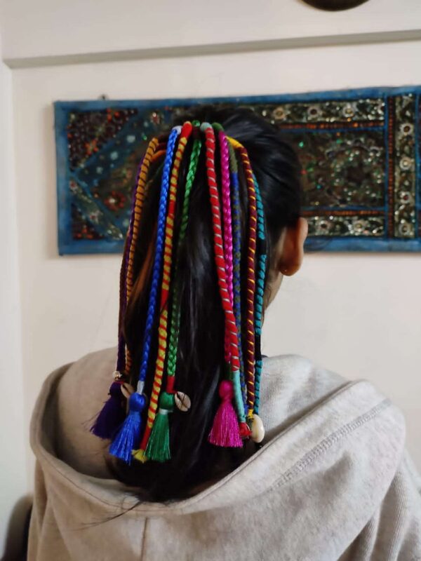Small Size Multi Colored Hair Strings (Set of 10 Strings)