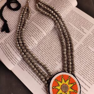 Afghani Beaded Pendant Necklace