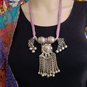 Tribal Jhoomar & Beads Pendant Necklace