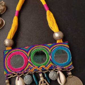 Rabari Lambani Tribal Mirror Patch Necklace