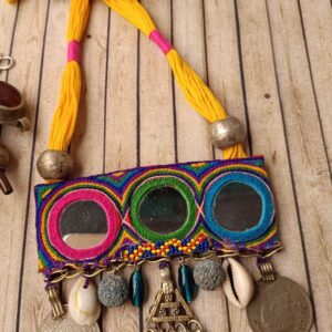 Rabari Lambani Tribal Mirror Patch Necklace