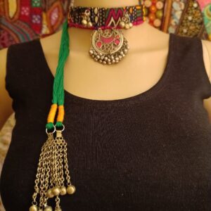 Afghani Pendant Choker with Tribal Motifs