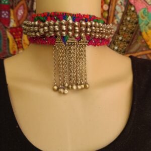 Antique Tribal Ghungroo Pazeb Choker Necklace