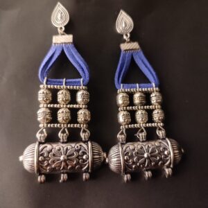 Designer Oxidised Studs Danglers