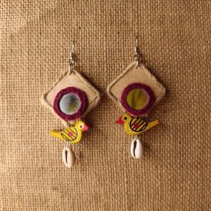 Jute & Wooden Earrings