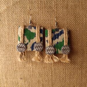 Jute & Fabric Earrings