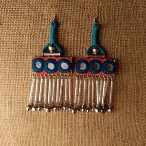 Rabari Mirror Fabric Earrings