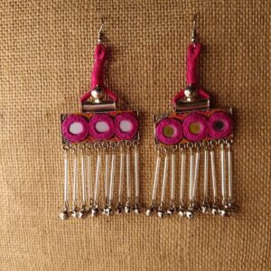 Rabari Mirror Fabric Earrings