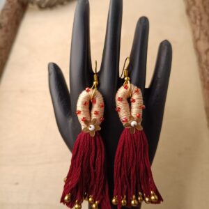 Macarame Thread Earrings