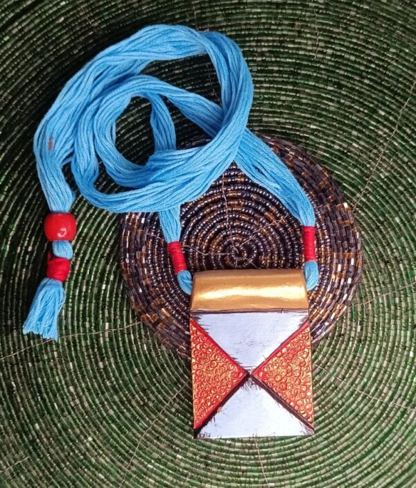 Geometrical Design Terracotta Necklace