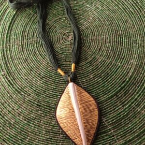 Golden Leaf Terracotta Necklace