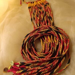 Yellow & Red Fabric Hair Strings