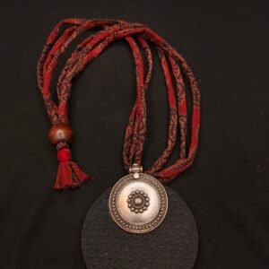 Black Khun Fabric Necklace