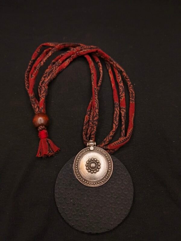 Black Khun Fabric Necklace