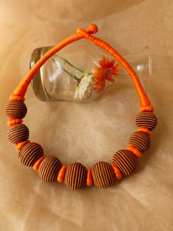 Fabric Balls Choker Necklace - Image 3