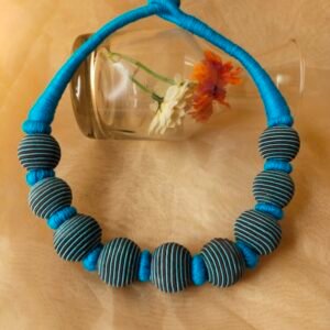 Fabric Balls Choker Necklace