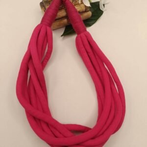 Multi Layer Fabric Short Necklace