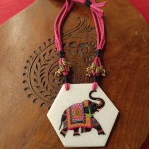 Elephant Marble Necklace