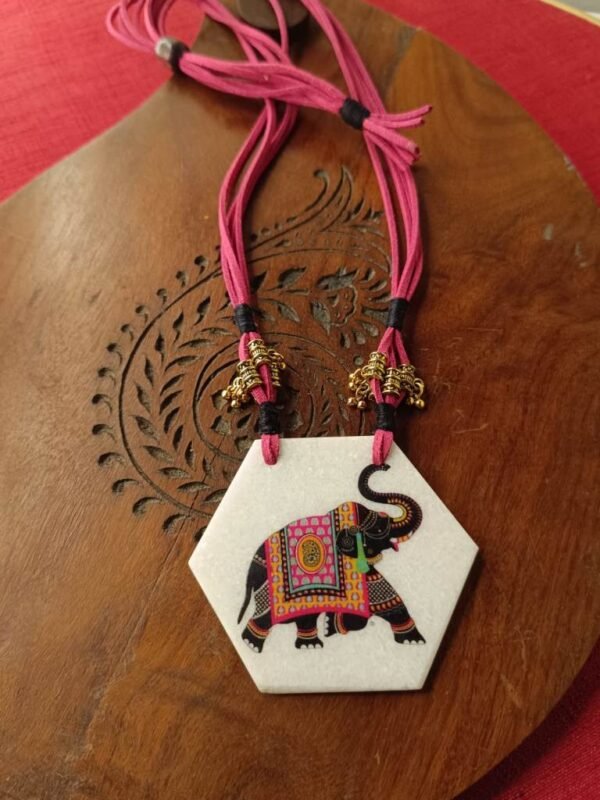 Elephant Marble Necklace