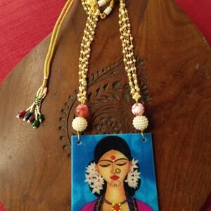 Flower Girl Marble Necklace