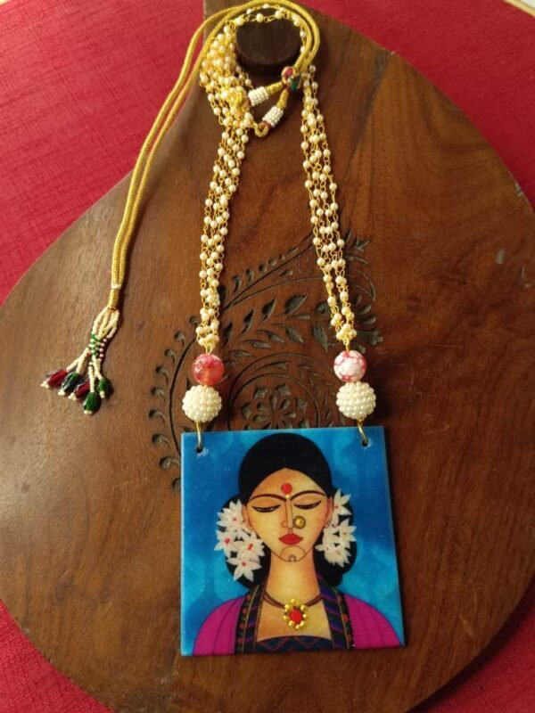 Flower Girl Marble Necklace