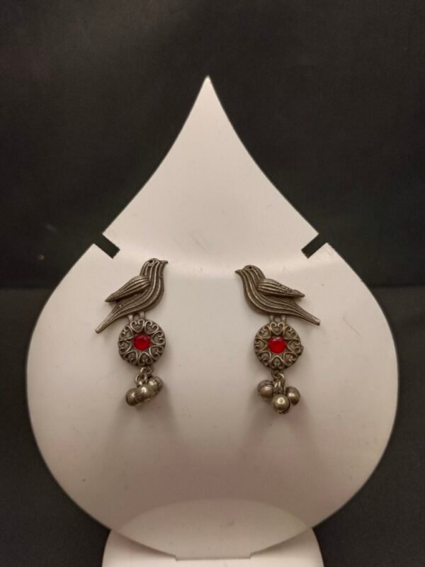 Bird with Stone Earrings - Image 2