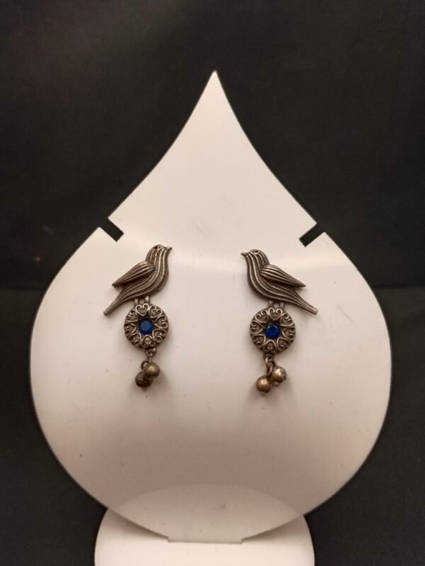 Bird with Stone Earrings