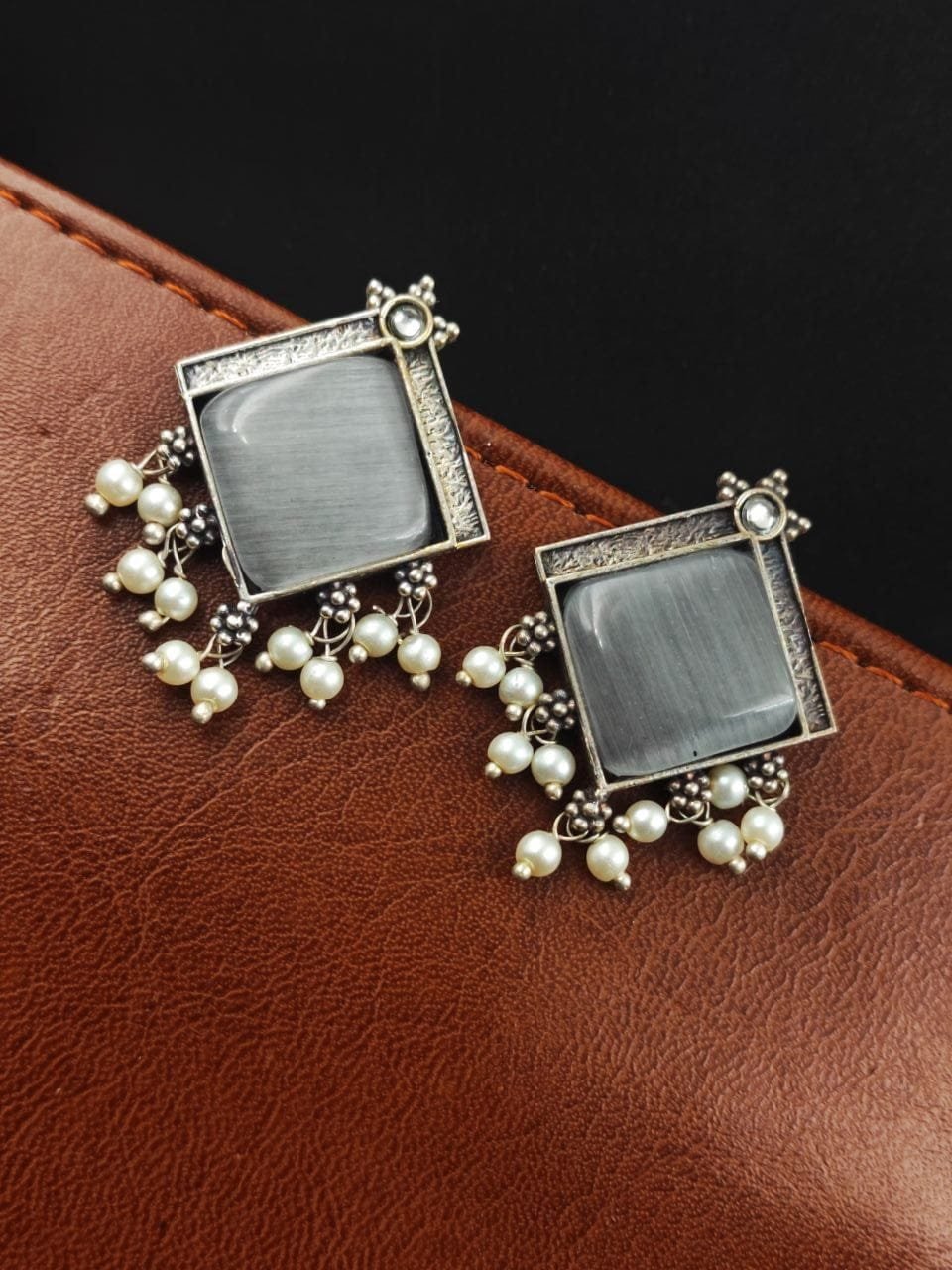 Monalisa Stone Studs - Image 2