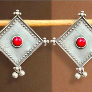 Afghani Style Square Earrings