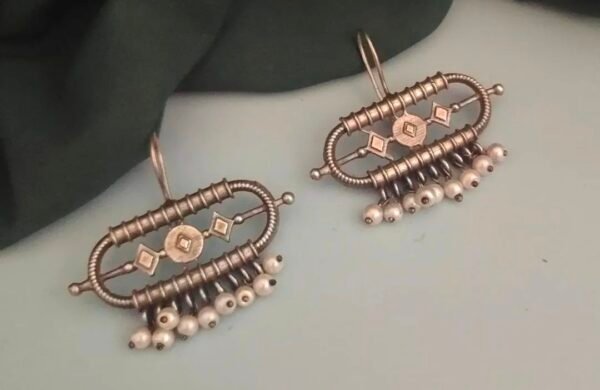 Tribal Instrument Shape Earrings - Image 2