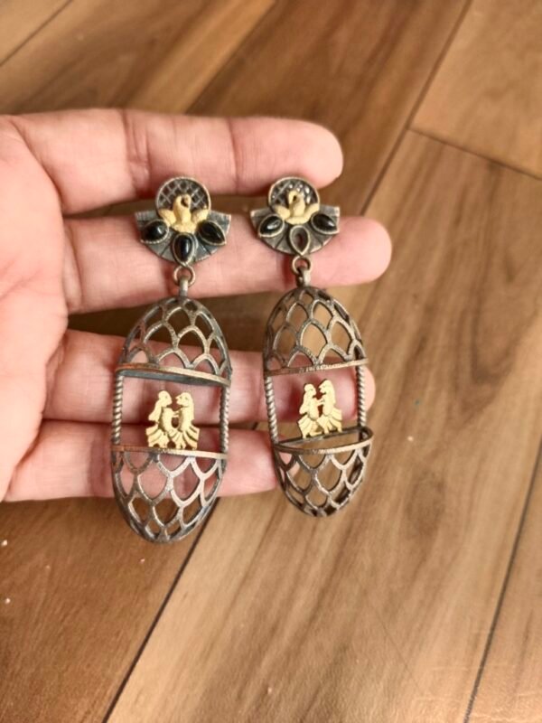 Open Pinjara Radha Krishna Earrings
