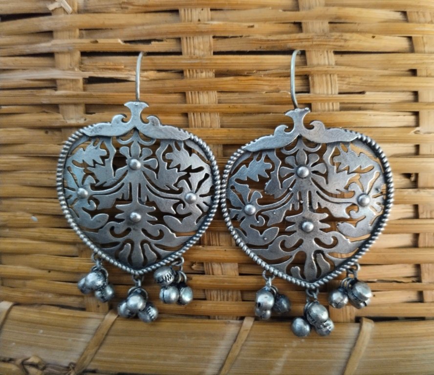 Heart Shape Jaali Earring