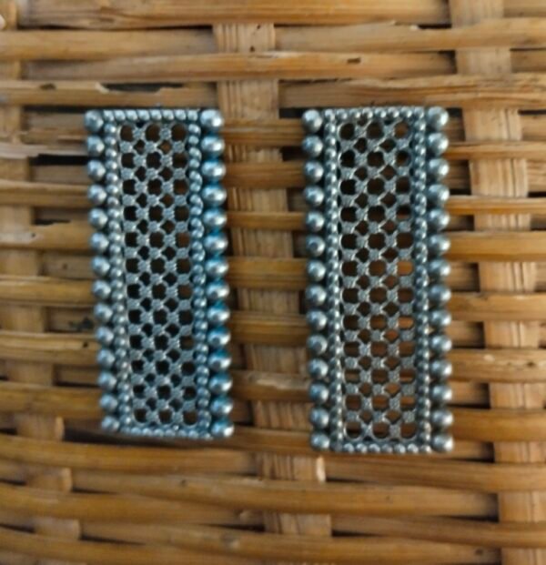 Rectangle Shape Jaali Earrings