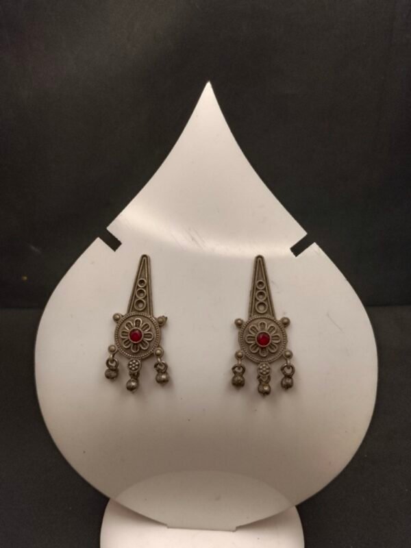Cone Shape with Stone Earrings