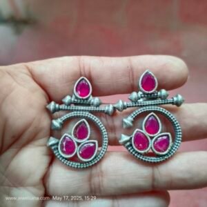 Bali Style Tribal Earrings with Stones