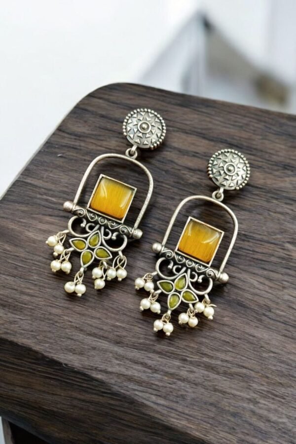 Long Stone Earrings