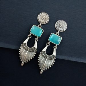 Square Stone Long Earring