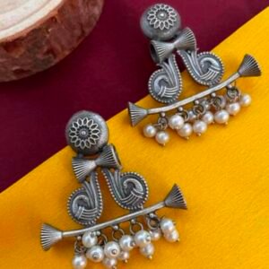 Tribal Trumpet & Dumroo Shape Earring