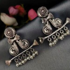 Tribal Trumpet & Dumroo Shape Earring