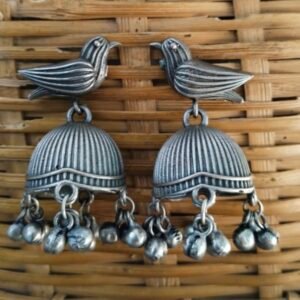 Bird with Jhumka Earrings