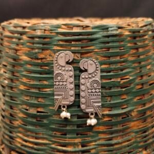 Parrot Metal Stud Metal Earrings