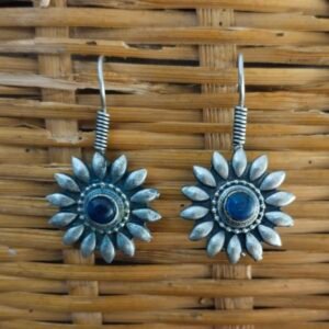 Small Flower Shape Metal Earrings