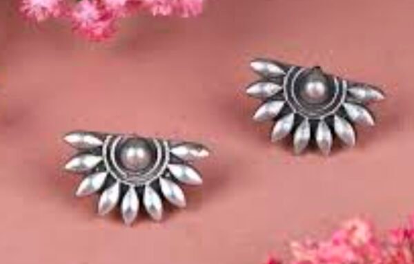 Half Moon Flower Shape Metal Studs
