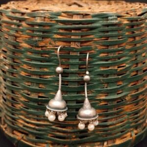 Small Jhumki Metal Earrings